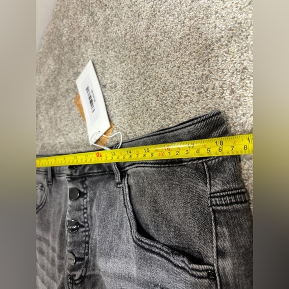 NWT Risen THOMAS Shorts DARK GREY High Rise Distressed Dark Grey 2X - Picture 9 of 13